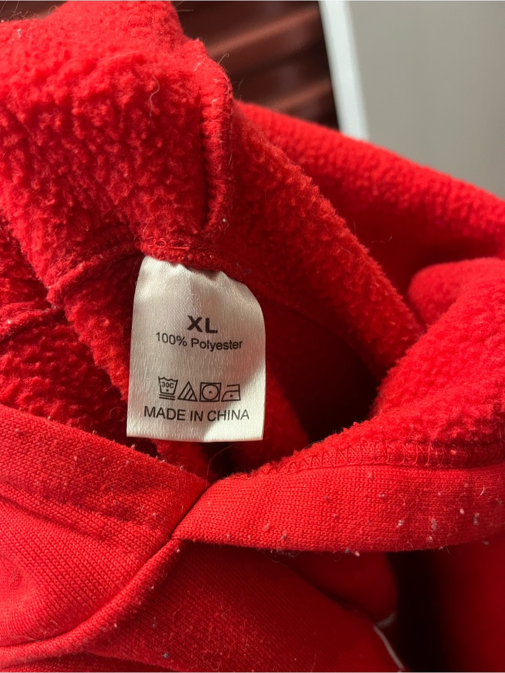 Red Women's Fleece Jacket - XL